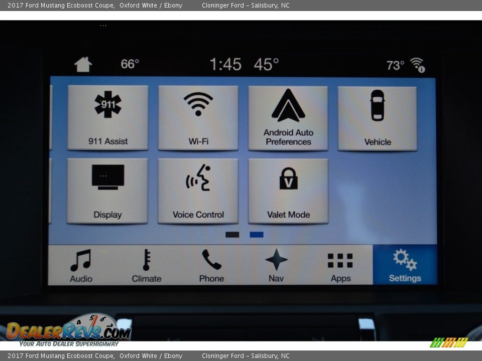 2017 Ford Mustang Ecoboost Coupe Oxford White / Ebony Photo #11