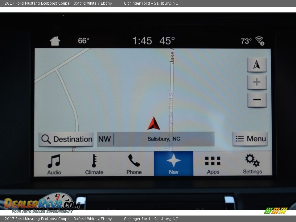 2017 Ford Mustang Ecoboost Coupe Oxford White / Ebony Photo #12