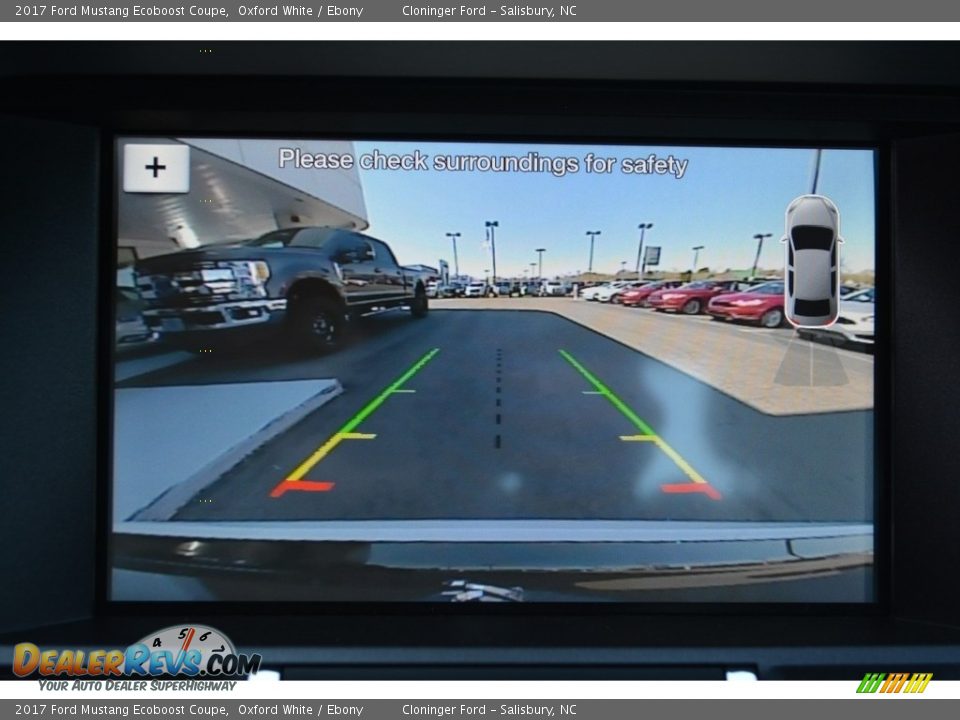 2017 Ford Mustang Ecoboost Coupe Oxford White / Ebony Photo #13