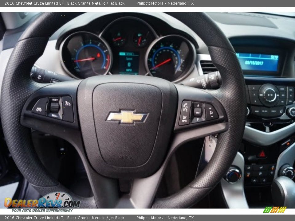 2016 Chevrolet Cruze Limited LT Black Granite Metallic / Jet Black Photo #20
