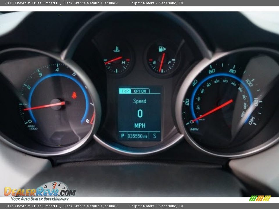 2016 Chevrolet Cruze Limited LT Black Granite Metallic / Jet Black Photo #21