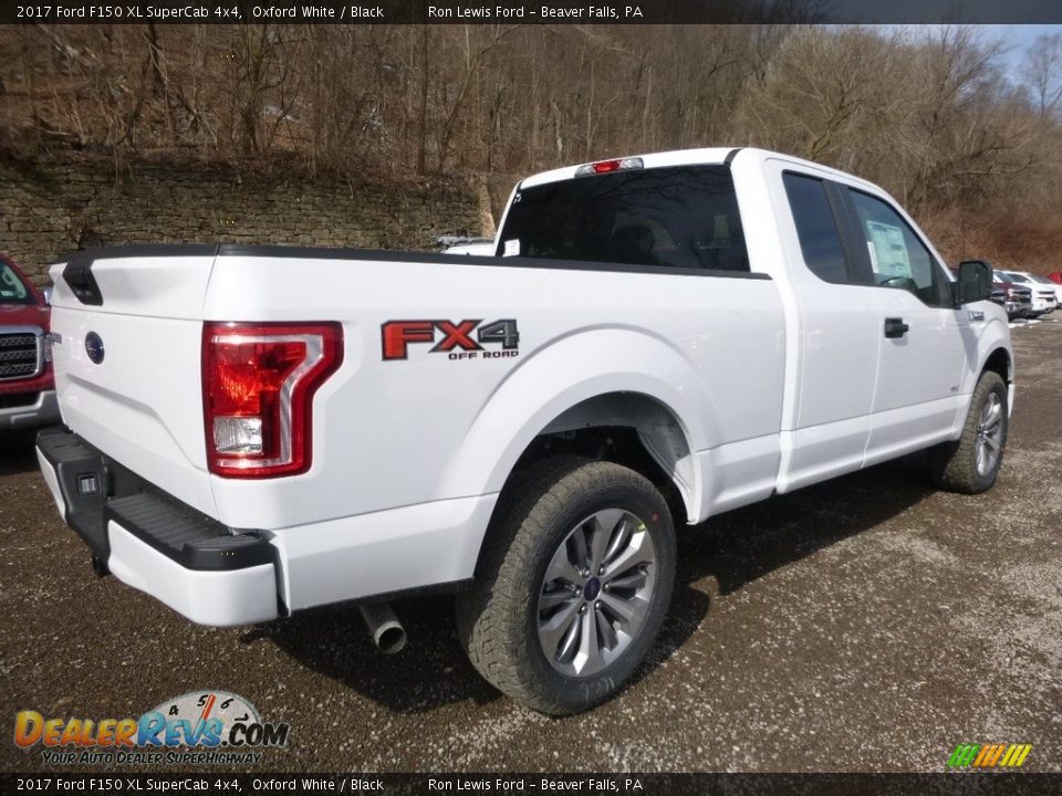 2017 Ford F150 XL SuperCab 4x4 Oxford White / Black Photo #3