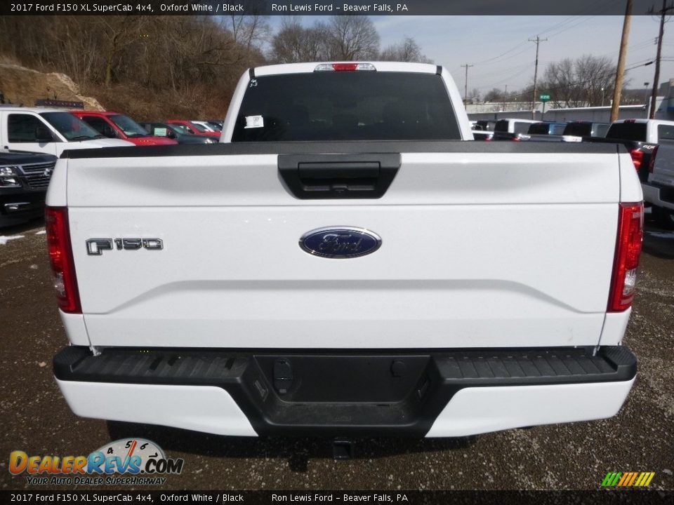 2017 Ford F150 XL SuperCab 4x4 Oxford White / Black Photo #4