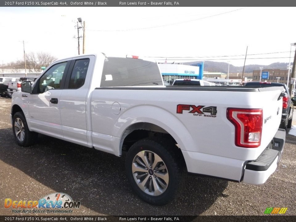 2017 Ford F150 XL SuperCab 4x4 Oxford White / Black Photo #5