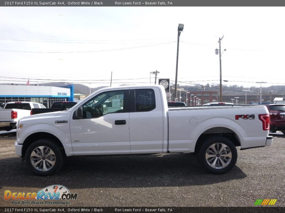 2017 Ford F150 XL SuperCab 4x4 Oxford White / Black Photo #6