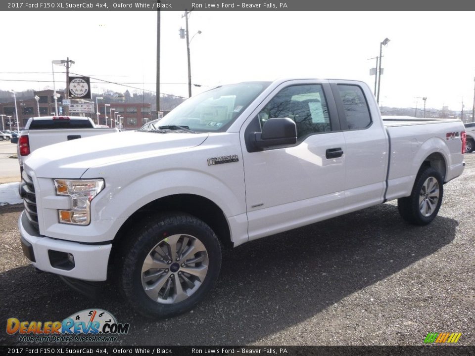 2017 Ford F150 XL SuperCab 4x4 Oxford White / Black Photo #7