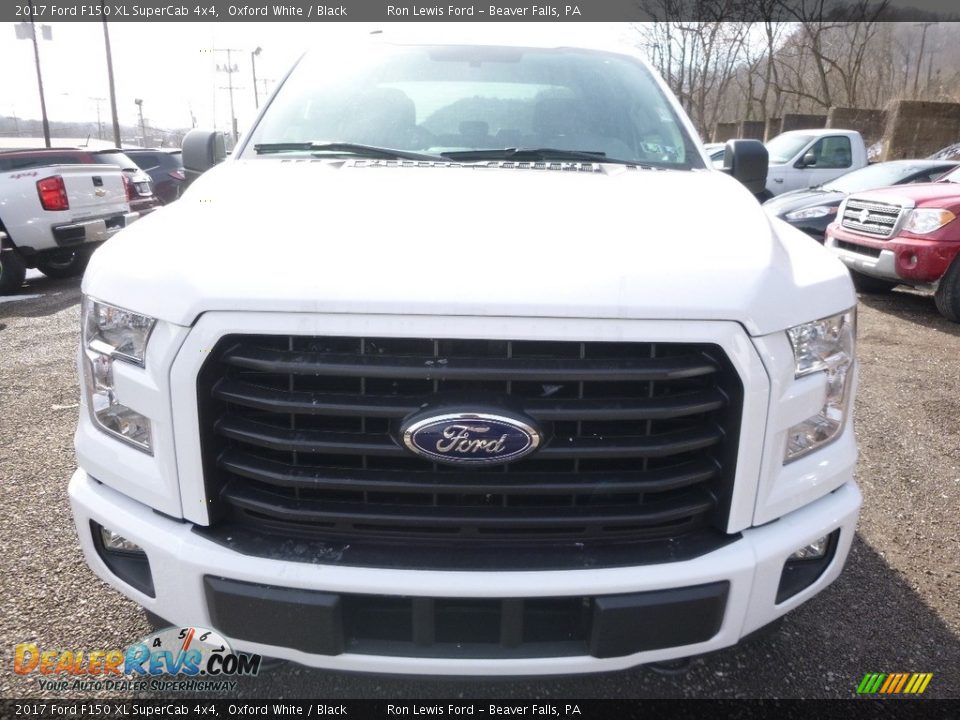 2017 Ford F150 XL SuperCab 4x4 Oxford White / Black Photo #8