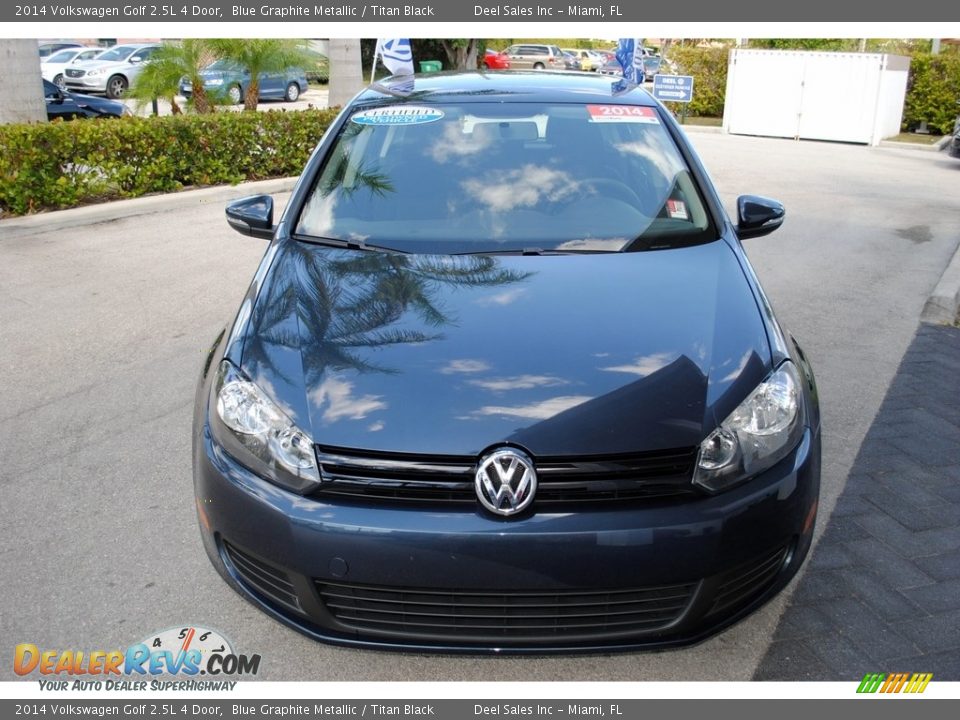 2014 Volkswagen Golf 2.5L 4 Door Blue Graphite Metallic / Titan Black Photo #3