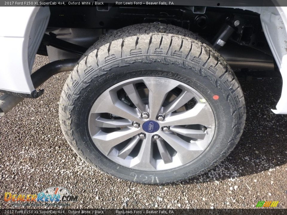 2017 Ford F150 XL SuperCab 4x4 Oxford White / Black Photo #10
