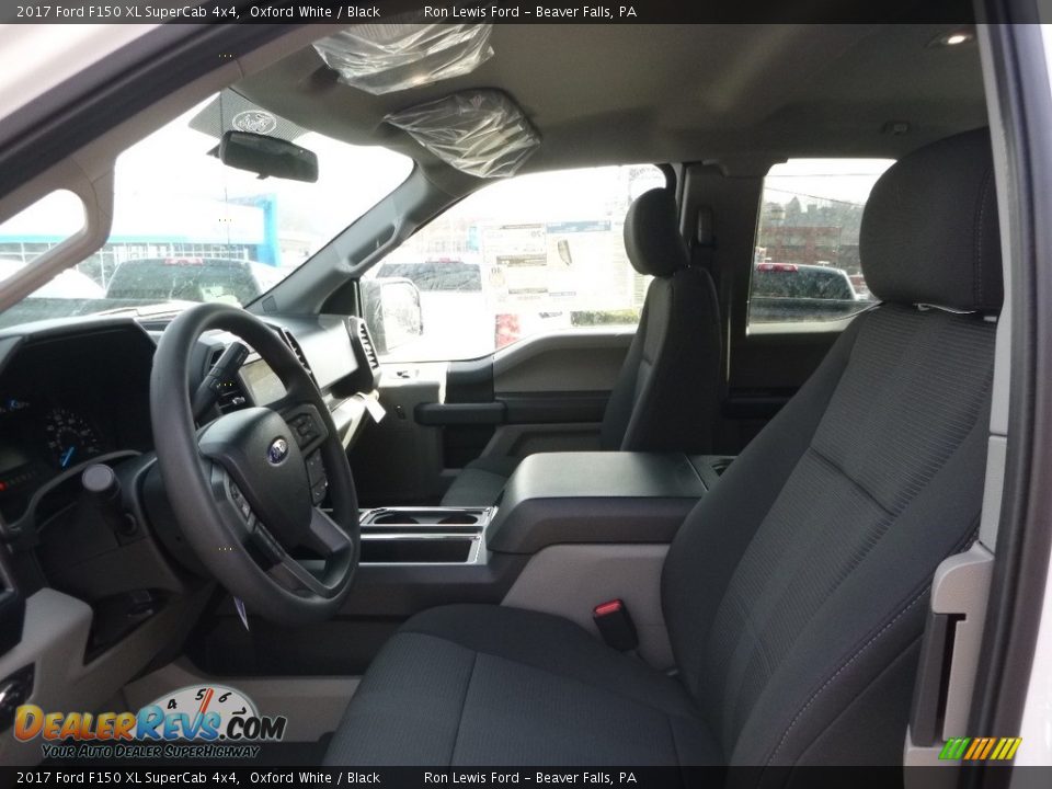 2017 Ford F150 XL SuperCab 4x4 Oxford White / Black Photo #11