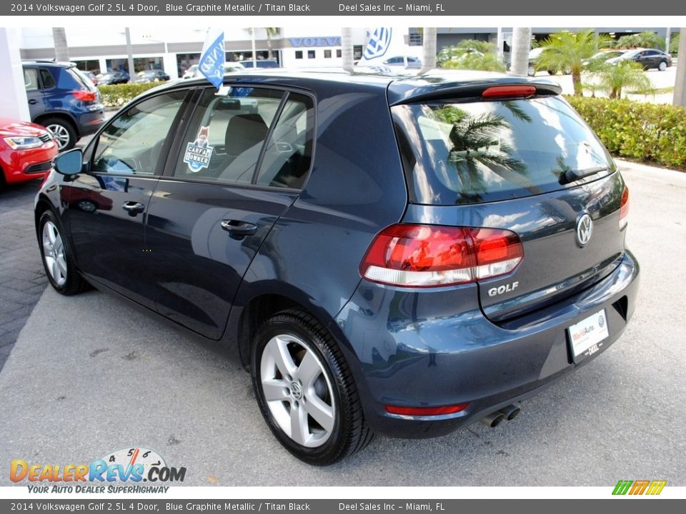 2014 Volkswagen Golf 2.5L 4 Door Blue Graphite Metallic / Titan Black Photo #6
