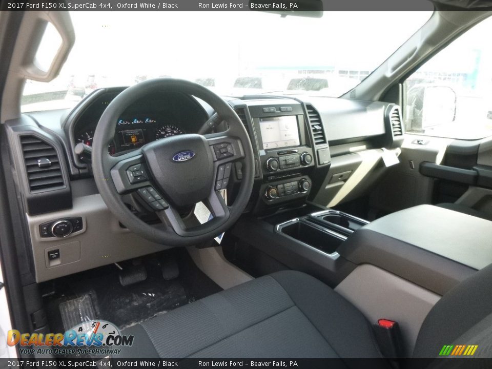 2017 Ford F150 XL SuperCab 4x4 Oxford White / Black Photo #13