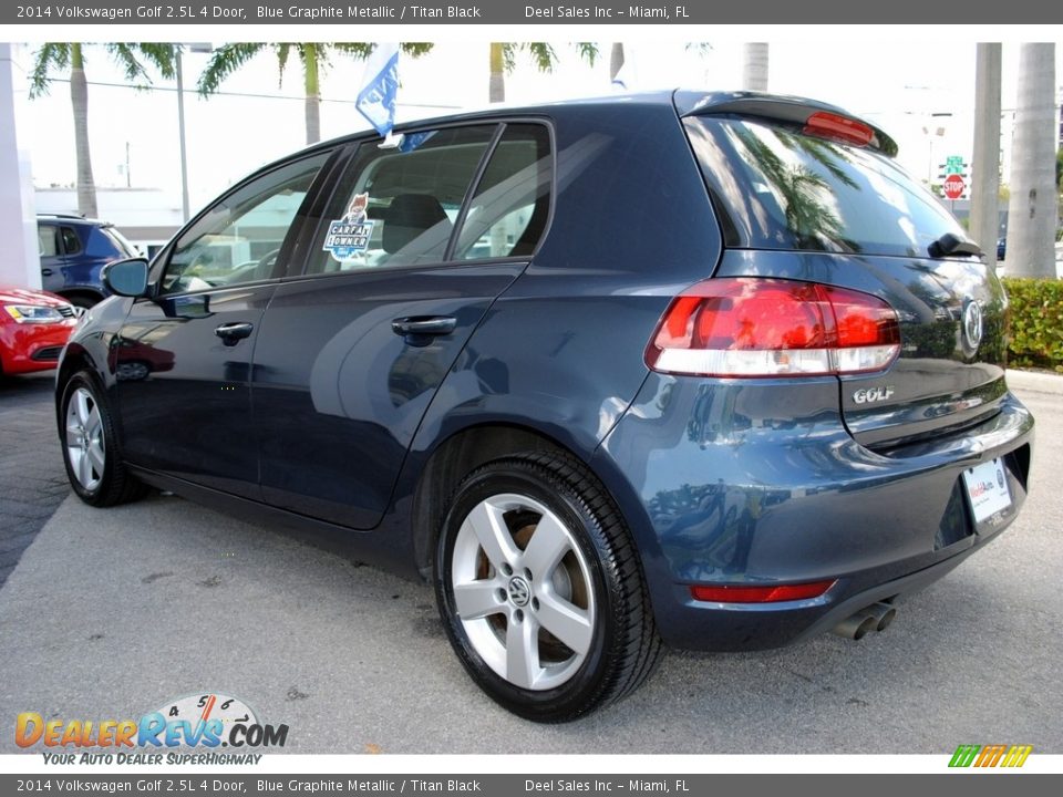 2014 Volkswagen Golf 2.5L 4 Door Blue Graphite Metallic / Titan Black Photo #7