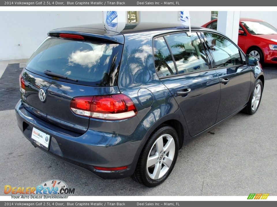2014 Volkswagen Golf 2.5L 4 Door Blue Graphite Metallic / Titan Black Photo #9