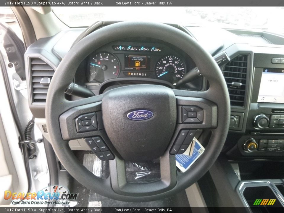 2017 Ford F150 XL SuperCab 4x4 Oxford White / Black Photo #16