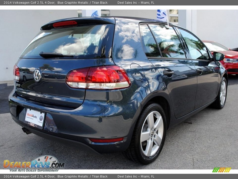 2014 Volkswagen Golf 2.5L 4 Door Blue Graphite Metallic / Titan Black Photo #10