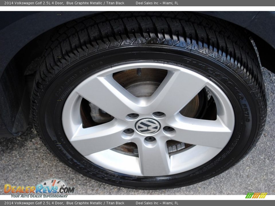 2014 Volkswagen Golf 2.5L 4 Door Blue Graphite Metallic / Titan Black Photo #11