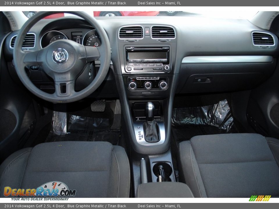 2014 Volkswagen Golf 2.5L 4 Door Blue Graphite Metallic / Titan Black Photo #13