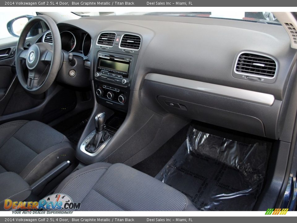 2014 Volkswagen Golf 2.5L 4 Door Blue Graphite Metallic / Titan Black Photo #18