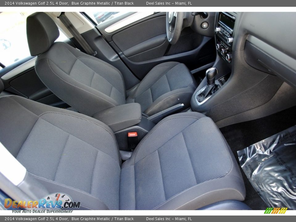 2014 Volkswagen Golf 2.5L 4 Door Blue Graphite Metallic / Titan Black Photo #19