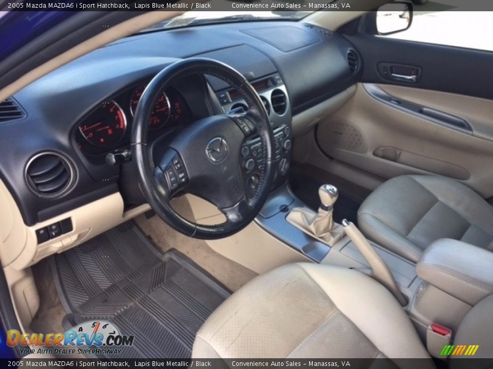 2005 Mazda MAZDA6 i Sport Hatchback Lapis Blue Metallic / Black Photo #2