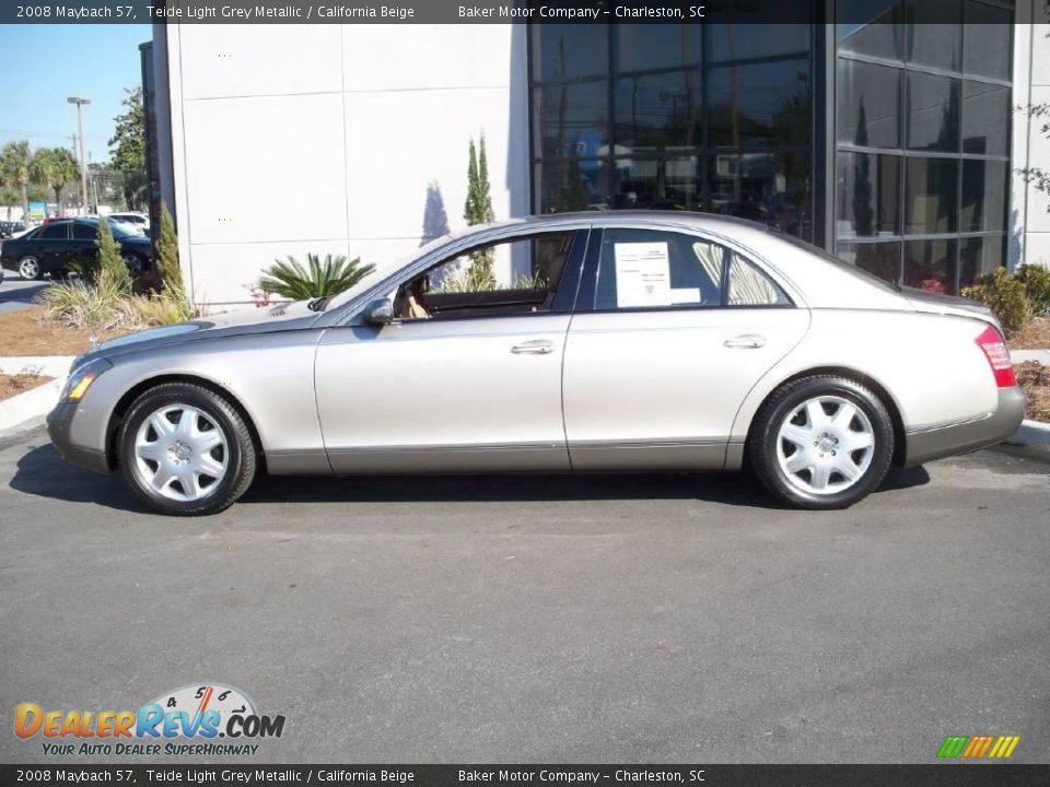 2008 Maybach 57 Teide Light Grey Metallic / California Beige Photo #2