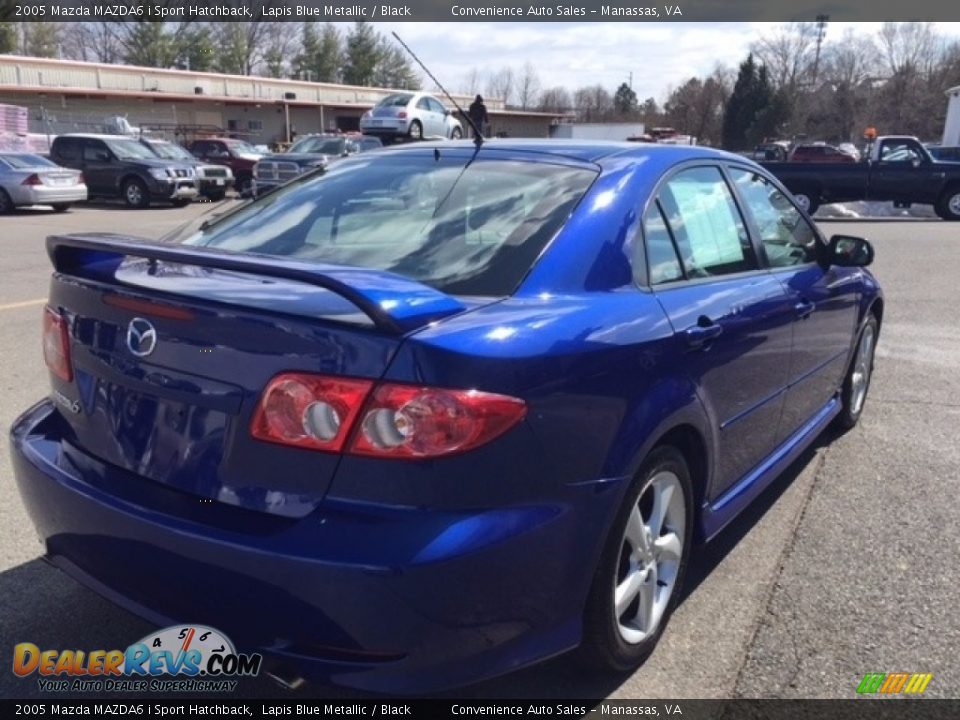 2005 Mazda MAZDA6 i Sport Hatchback Lapis Blue Metallic / Black Photo #8