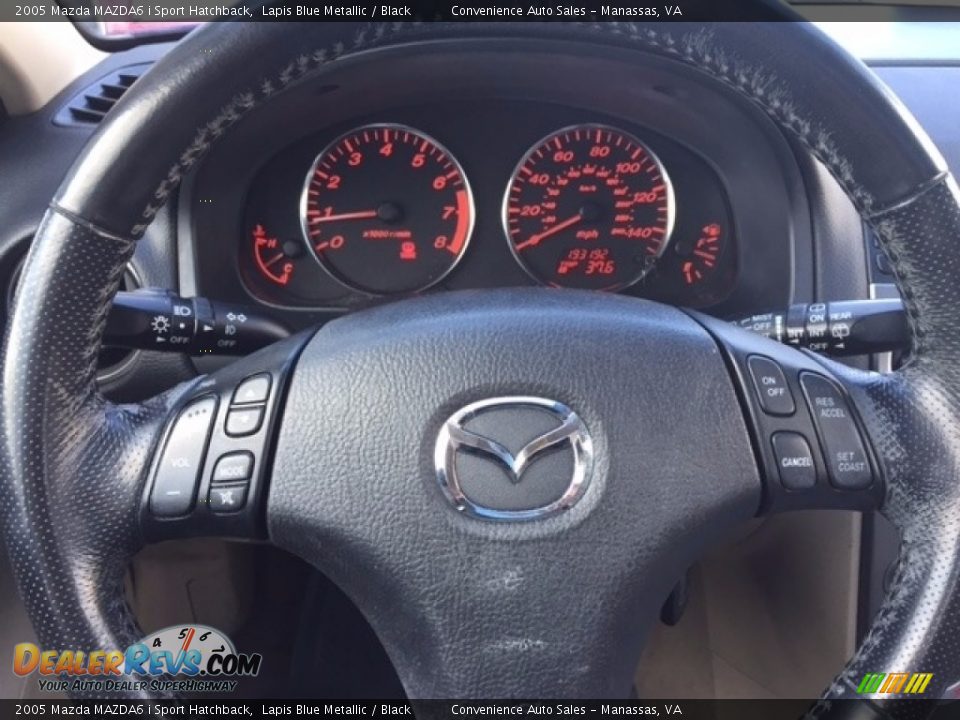 2005 Mazda MAZDA6 i Sport Hatchback Lapis Blue Metallic / Black Photo #16
