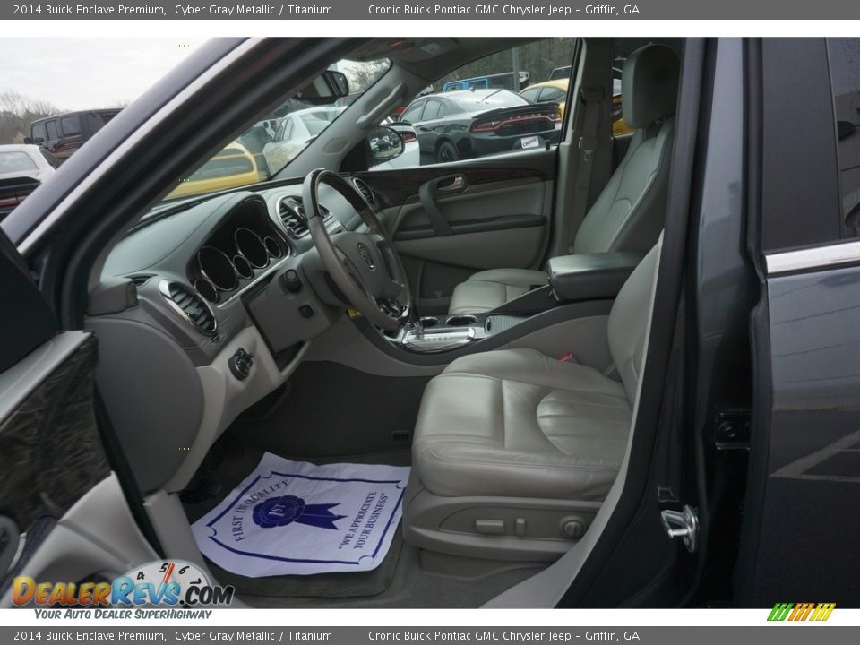 2014 Buick Enclave Premium Cyber Gray Metallic / Titanium Photo #9