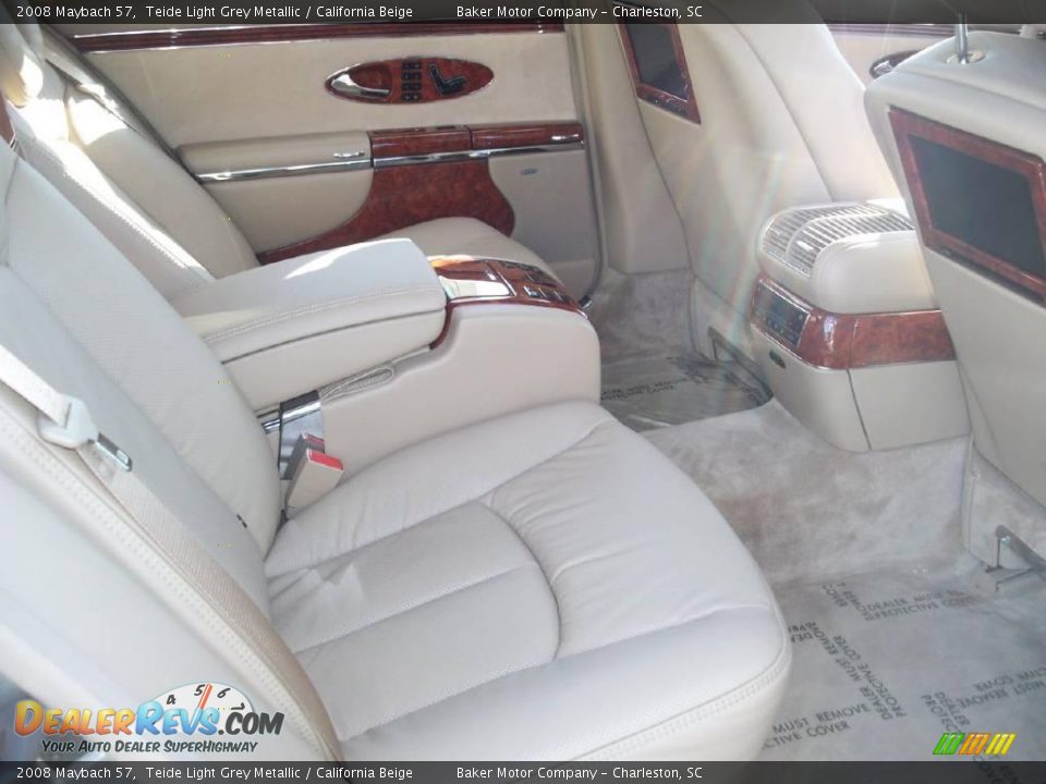 2008 Maybach 57 Teide Light Grey Metallic / California Beige Photo #25
