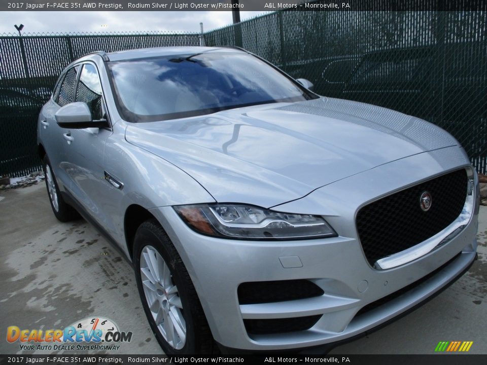 Rodium Silver 2017 Jaguar F-PACE 35t AWD Prestige Photo #6