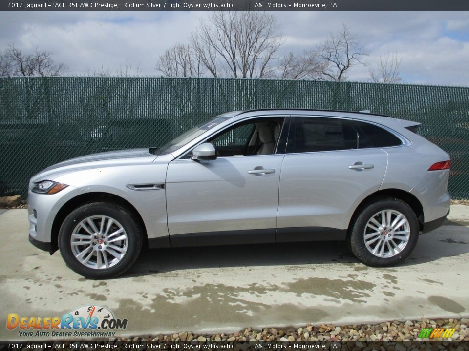 Rodium Silver 2017 Jaguar F-PACE 35t AWD Prestige Photo #9