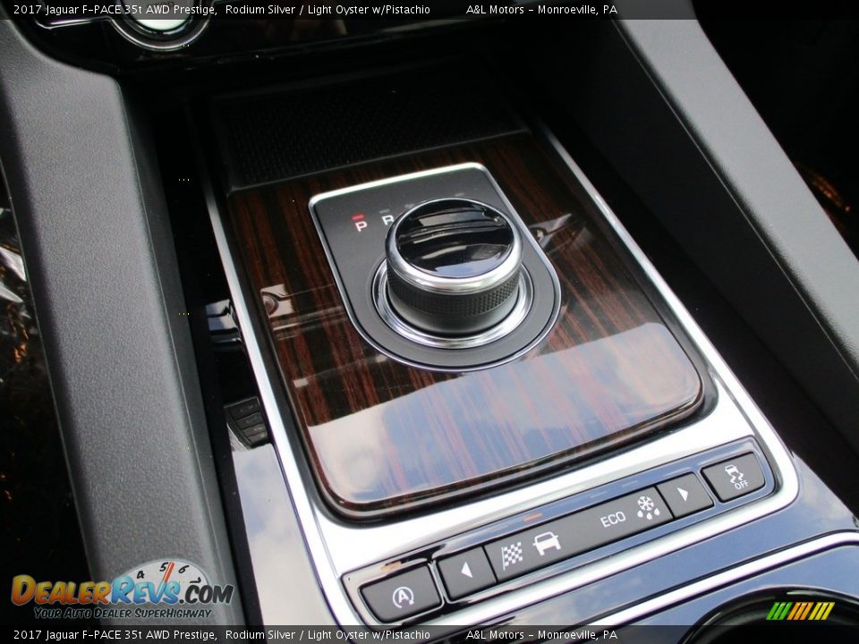 2017 Jaguar F-PACE 35t AWD Prestige Rodium Silver / Light Oyster w/Pistachio Photo #15