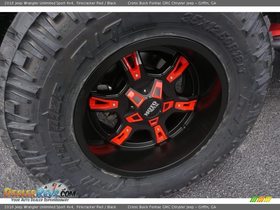 2016 Jeep Wrangler Unlimited Sport 4x4 Firecracker Red / Black Photo #18