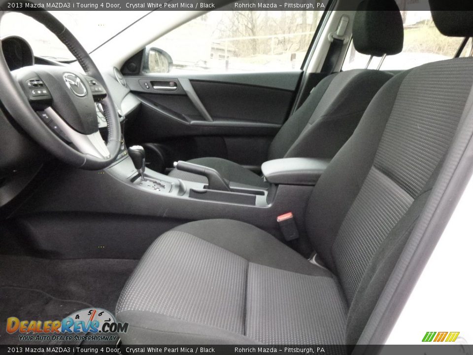 2013 Mazda MAZDA3 i Touring 4 Door Crystal White Pearl Mica / Black Photo #6