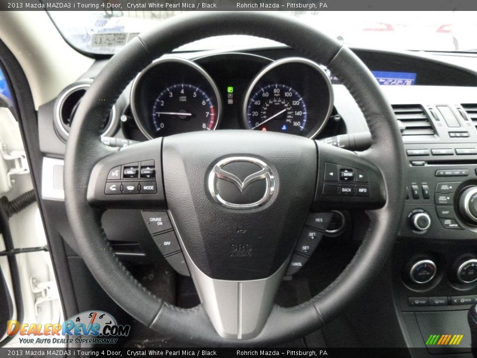 2013 Mazda MAZDA3 i Touring 4 Door Crystal White Pearl Mica / Black Photo #20