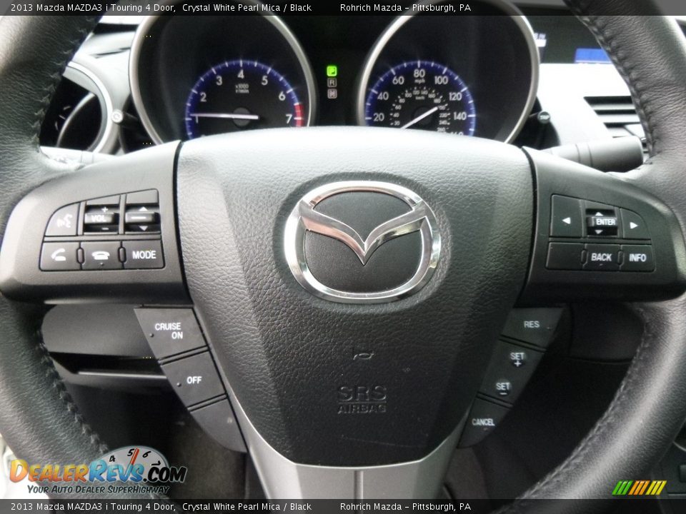 2013 Mazda MAZDA3 i Touring 4 Door Crystal White Pearl Mica / Black Photo #21