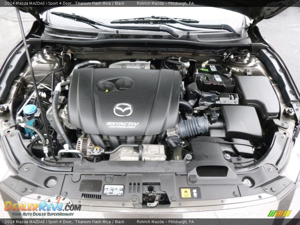 2014 Mazda MAZDA3 i Sport 4 Door Titanium Flash Mica / Black Photo #16
