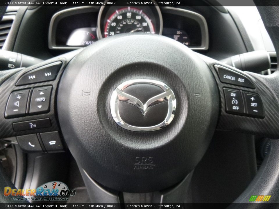 2014 Mazda MAZDA3 i Sport 4 Door Titanium Flash Mica / Black Photo #19