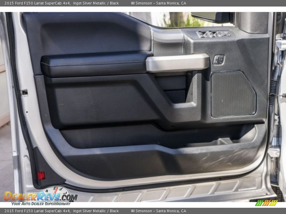 2015 Ford F150 Lariat SuperCab 4x4 Ingot Silver Metallic / Black Photo #20