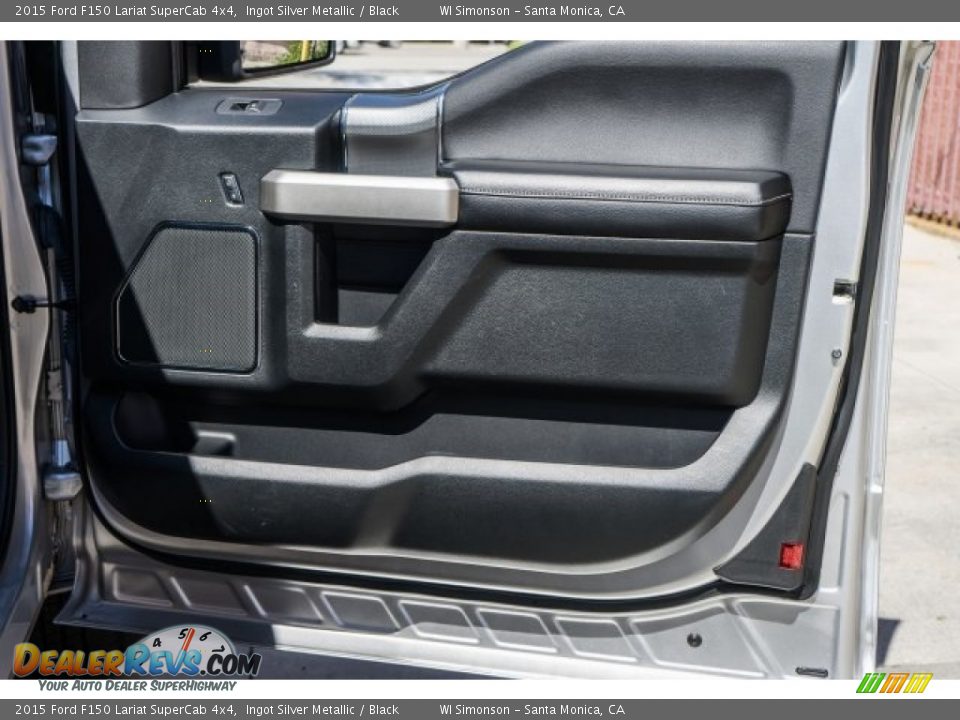2015 Ford F150 Lariat SuperCab 4x4 Ingot Silver Metallic / Black Photo #22