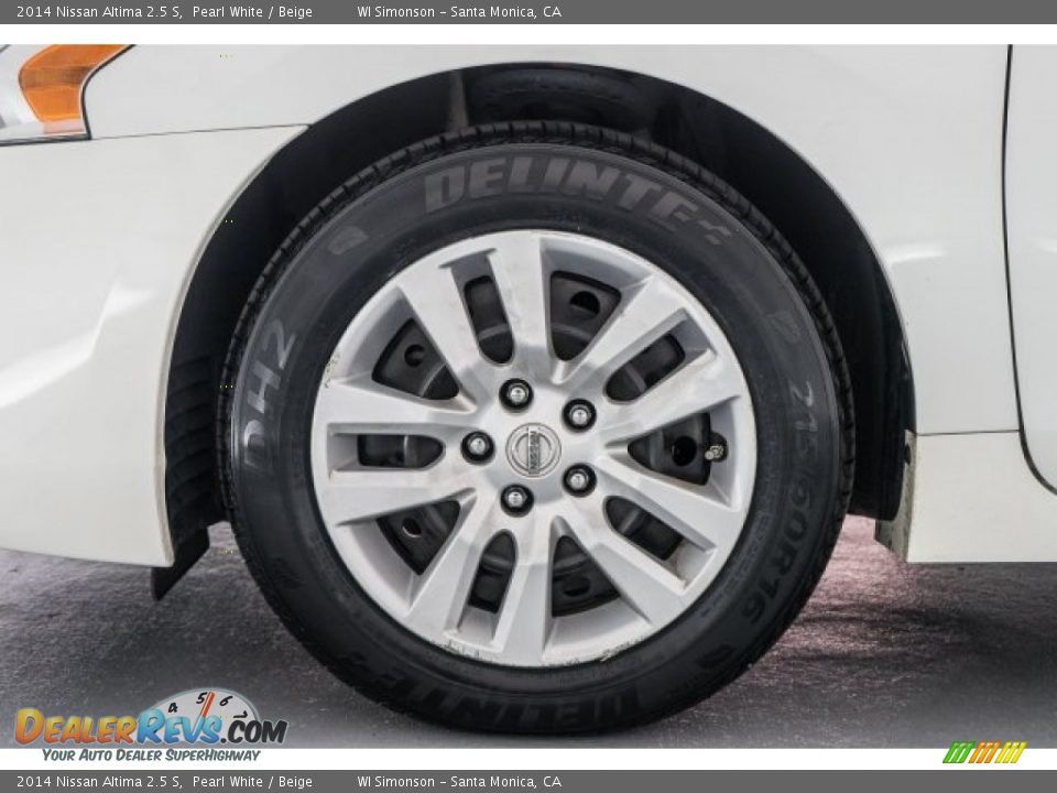 2014 Nissan Altima 2.5 S Pearl White / Beige Photo #8