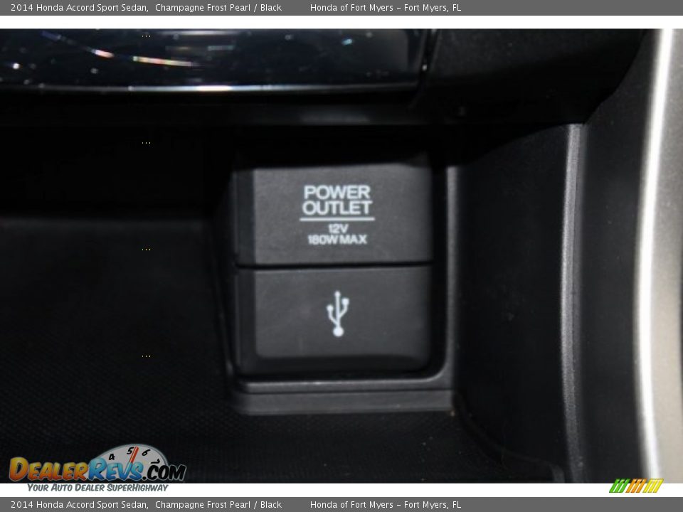 2014 Honda Accord Sport Sedan Champagne Frost Pearl / Black Photo #22