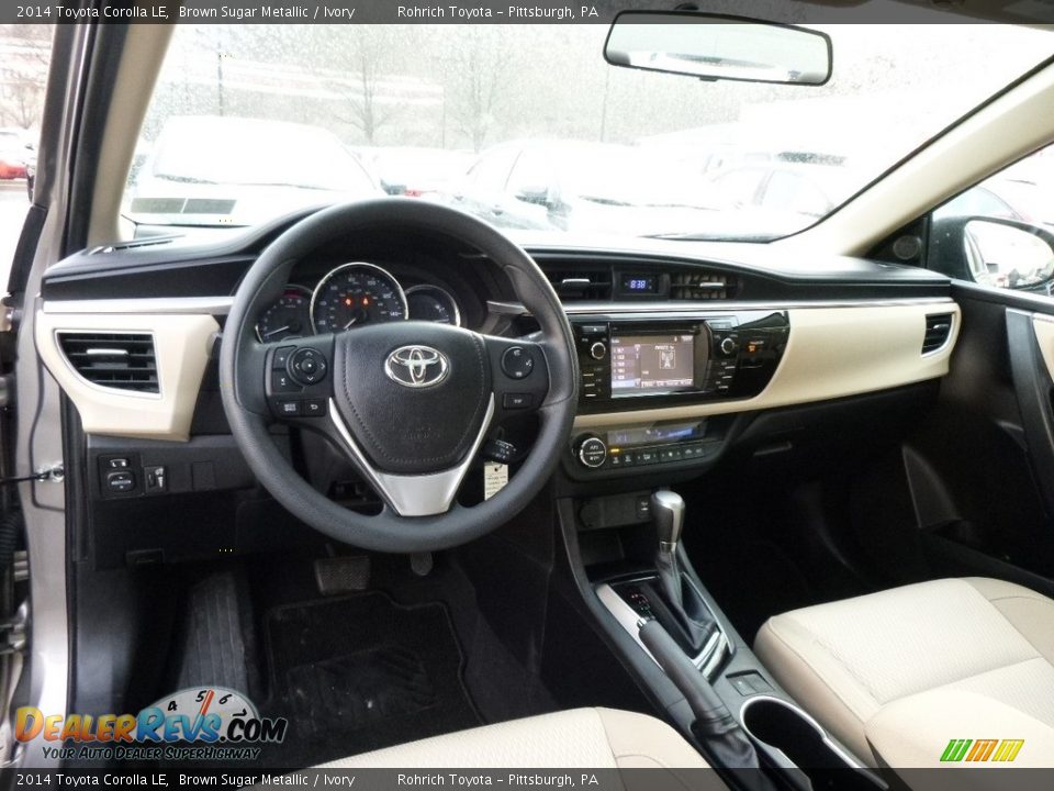 2014 Toyota Corolla LE Brown Sugar Metallic / Ivory Photo #8