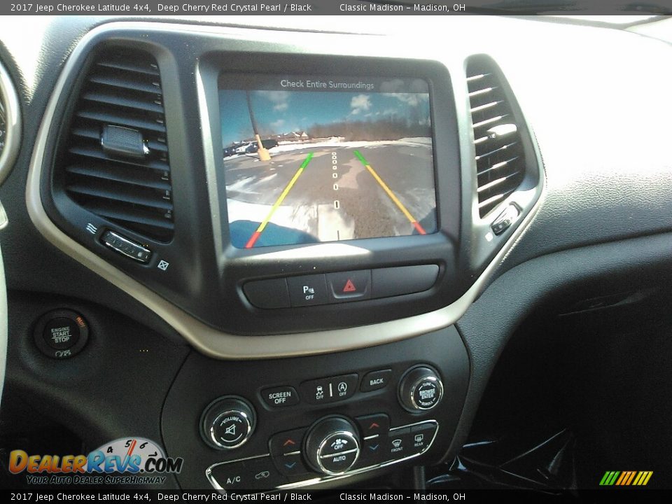 2017 Jeep Cherokee Latitude 4x4 Deep Cherry Red Crystal Pearl / Black Photo #8