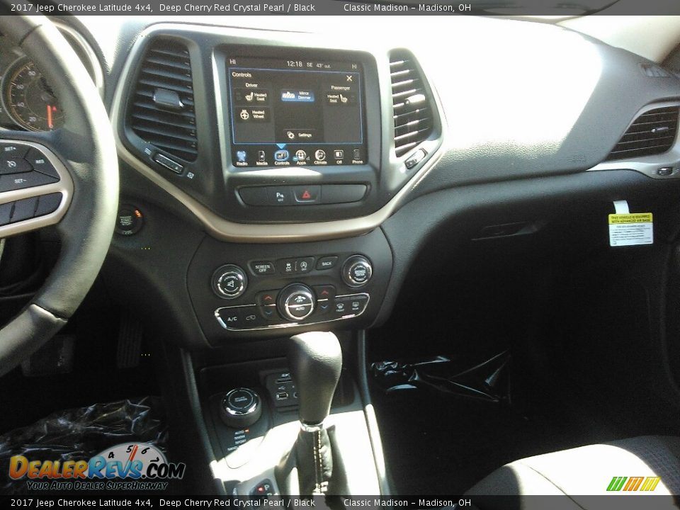 2017 Jeep Cherokee Latitude 4x4 Deep Cherry Red Crystal Pearl / Black Photo #10