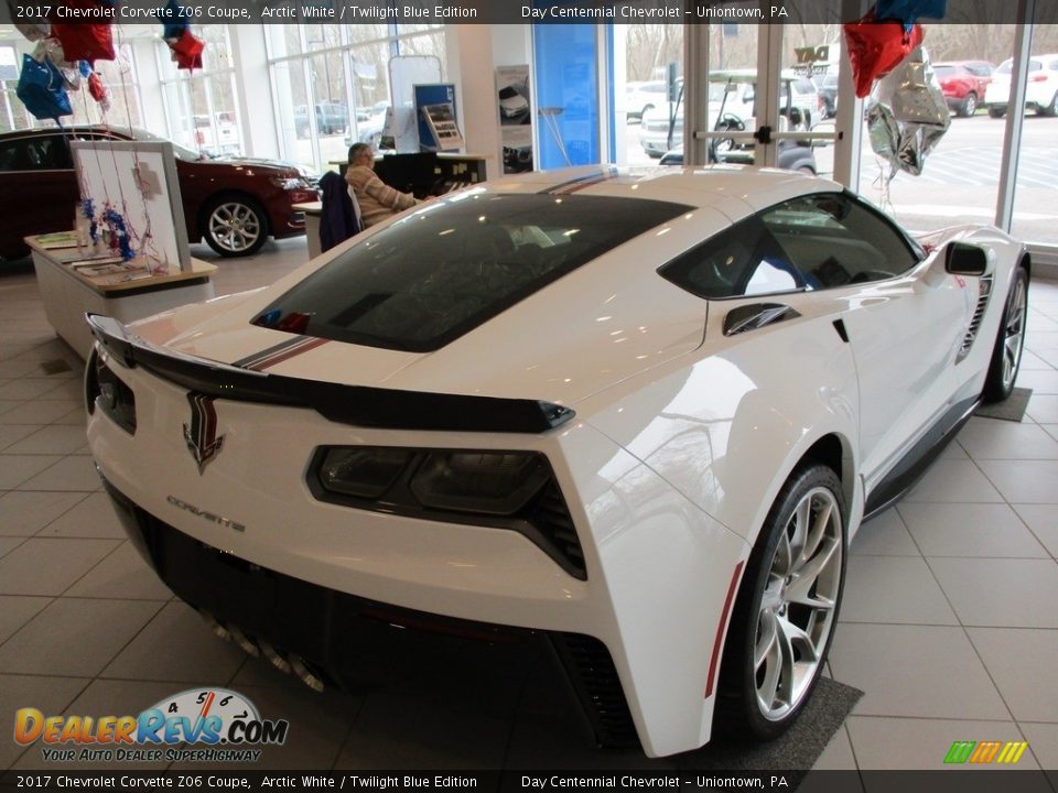 2017 Chevrolet Corvette Z06 Coupe Arctic White / Twilight Blue Edition Photo #6