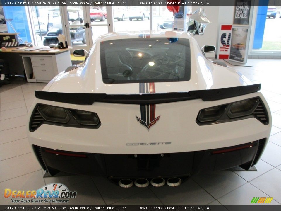 2017 Chevrolet Corvette Z06 Coupe Arctic White / Twilight Blue Edition Photo #7