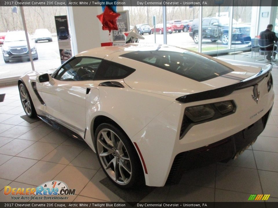 2017 Chevrolet Corvette Z06 Coupe Arctic White / Twilight Blue Edition Photo #8
