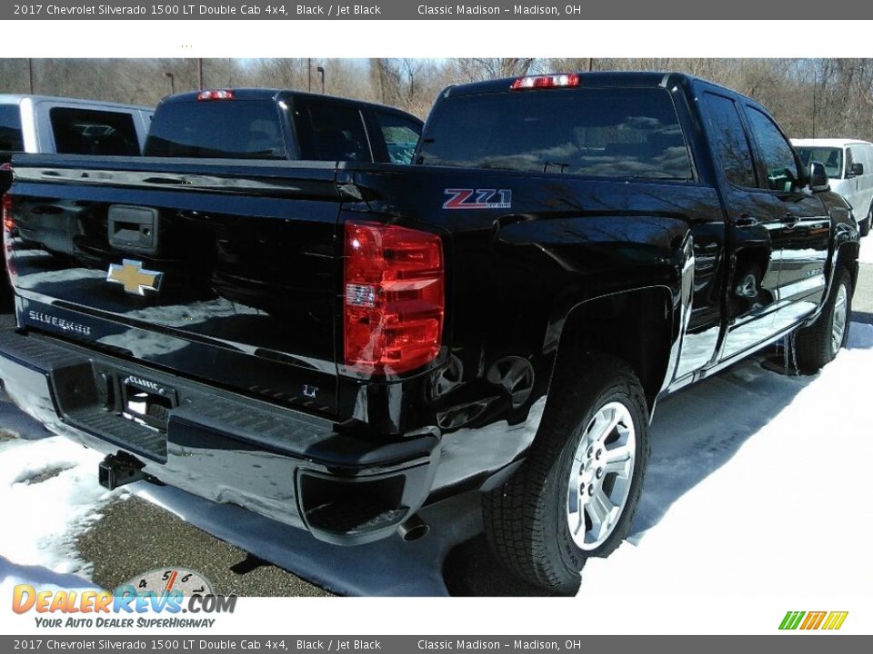 2017 Chevrolet Silverado 1500 LT Double Cab 4x4 Black / Jet Black Photo #2